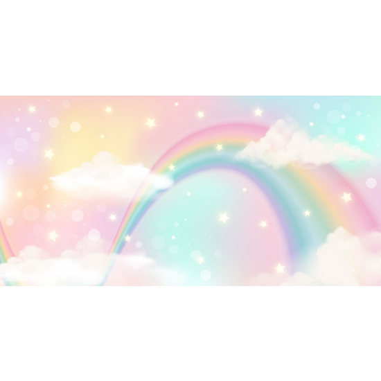 Carta da parati panoramica per bambini - Arcobaleno