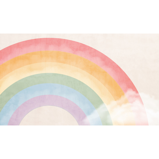 Carta da parati panoramica per bambini - Arcobaleno