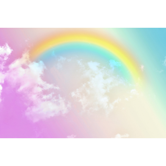 Carta da parati panoramica per bambini - Arcobaleno