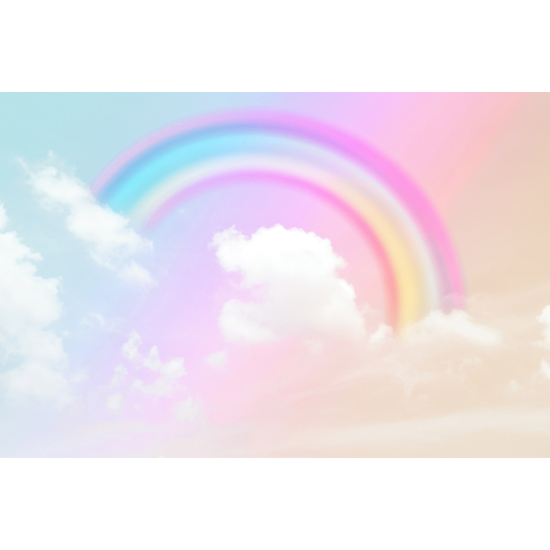 Carta da parati panoramica per bambini - Arcobaleno