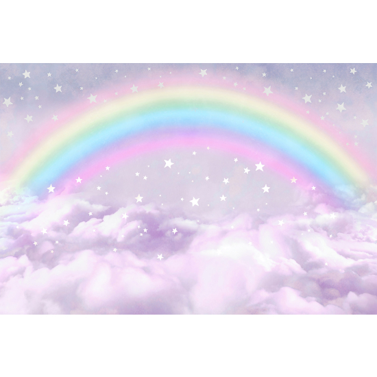 Carta da parati panoramica per bambini - Arcobaleno