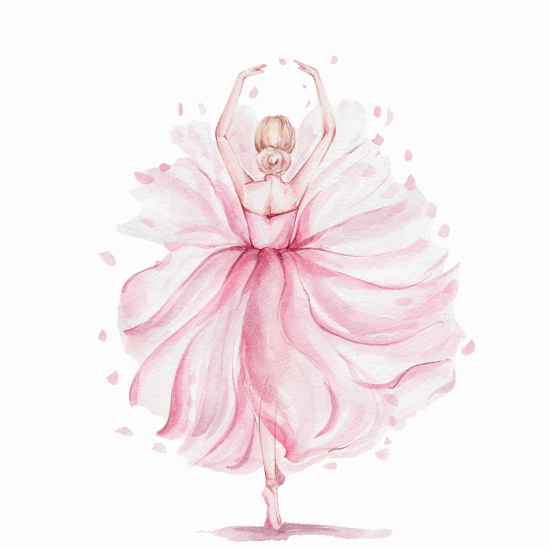 Carta da parati panoramica per bambini - Ballerina