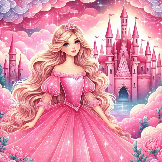 Carta da parati panoramica per bambini - Castello della principessa