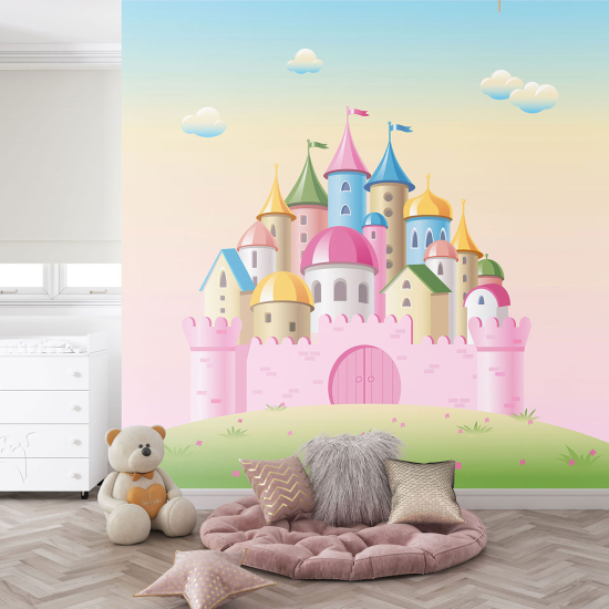 Carta da parati panoramica per bambini - Castello Incantato