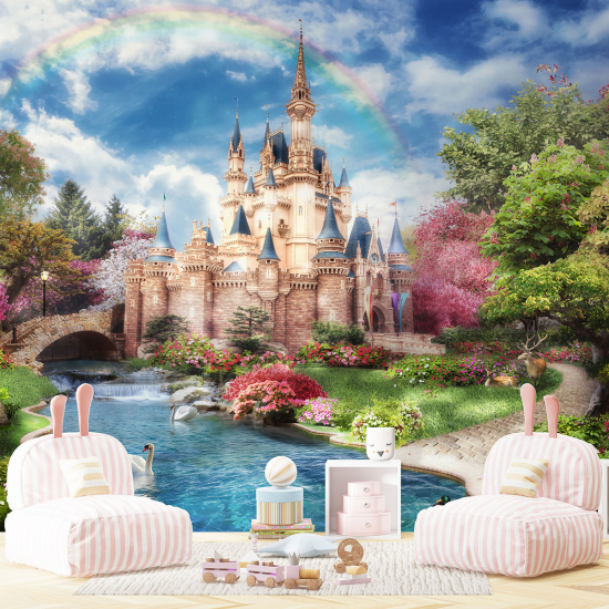 Carta da parati panoramica per bambini - Castello Incantato