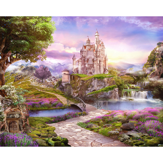 Carta da parati panoramica per bambini - Castello Incantato