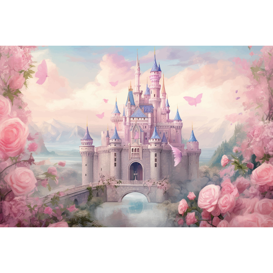 Carta da parati panoramica per bambini - Castello Incantato