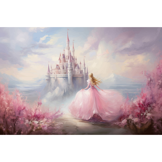 Carta da parati panoramica per bambini - Castello Incantato