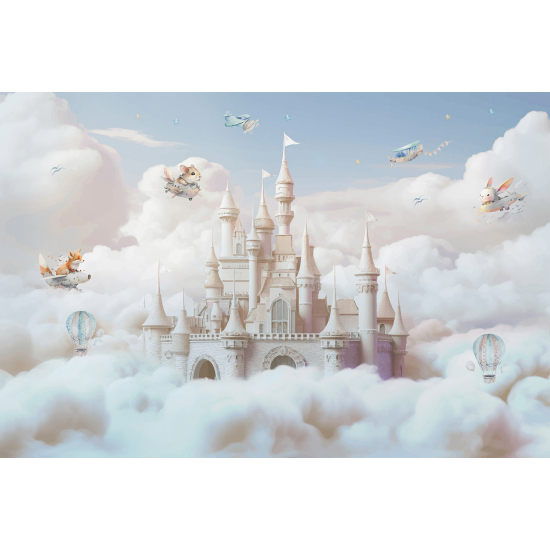 Carta da parati panoramica per bambini - Castello Incantato