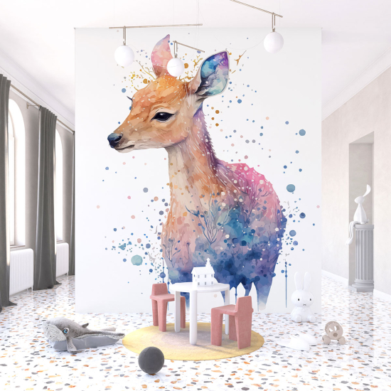 Carta da parati panoramica per bambini - Cerbiatta