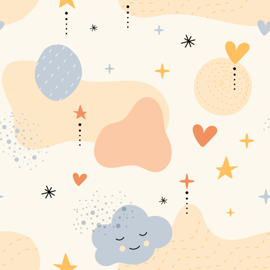 Carta da parati panoramica per bambini - Cielo