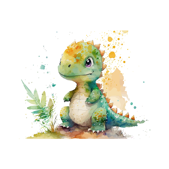 Carta da parati panoramica per bambini - Dinosauro Bebè