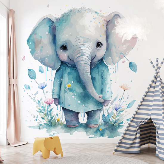 Carta da parati panoramica per bambini - Elefante