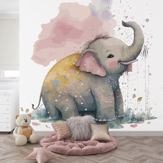 Carta da parati panoramica per bambini - Elefante