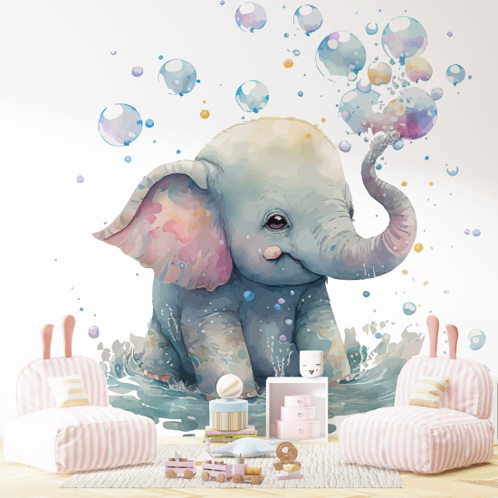 Carta da parati panoramica per bambini - Elefante