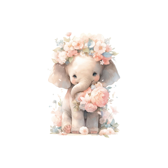 Carta da parati panoramica per bambini - Elefante