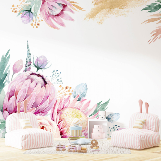Carta da parati panoramica per bambini - Fiori