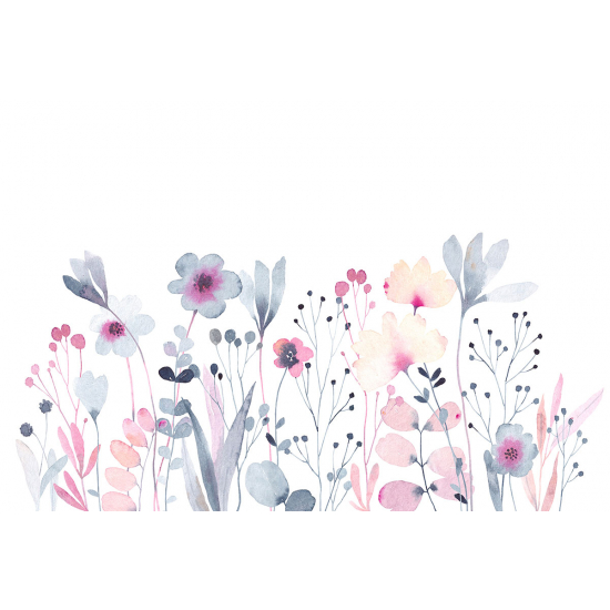 Carta da parati panoramica per bambini - Fiori