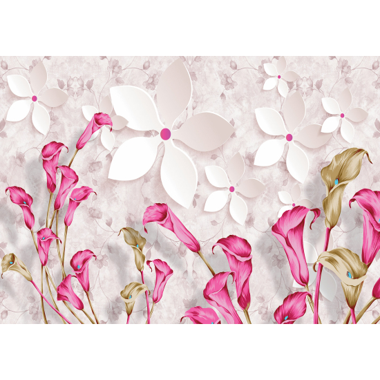 Carta da parati panoramica per bambini - Fiori