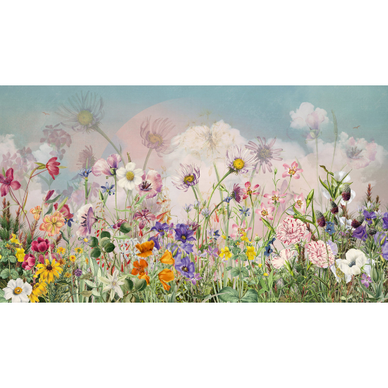 Carta da parati panoramica per bambini - Fiori