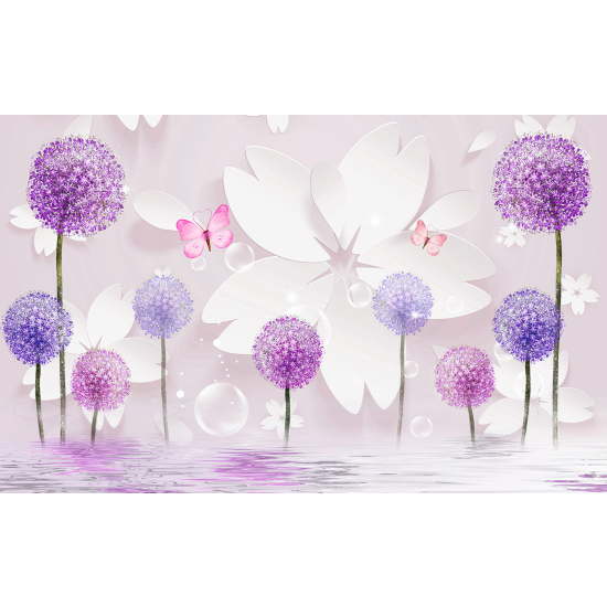 Carta da parati panoramica per bambini - Fiori di tarassaco