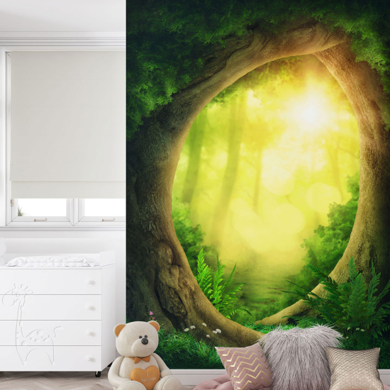 Carta da parati panoramica per bambini - Foresta