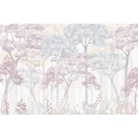 Carta da parati panoramica per bambini - Foresta