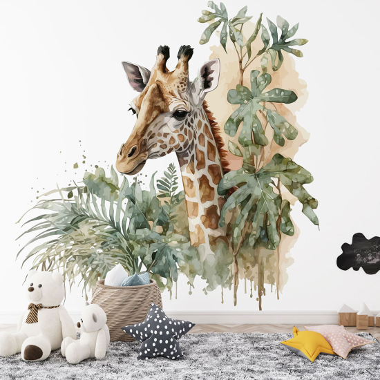 Carta da parati panoramica per bambini - Giraffa
