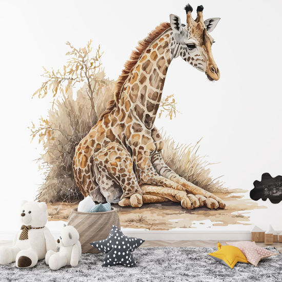 Carta da parati panoramica per bambini - Giraffa
