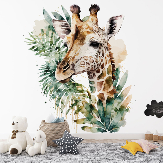 Carta da parati panoramica per bambini - Giraffa