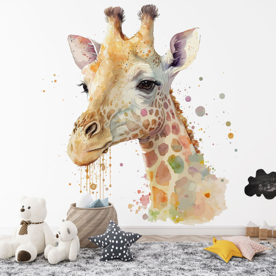 Carta da parati panoramica per bambini - Giraffa