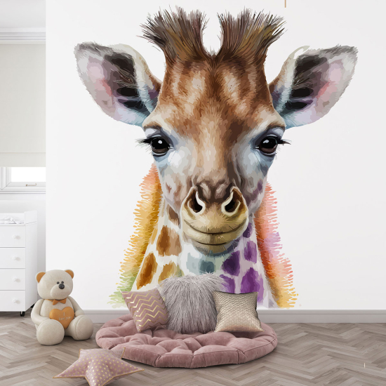 Carta da parati panoramica per bambini - Giraffa