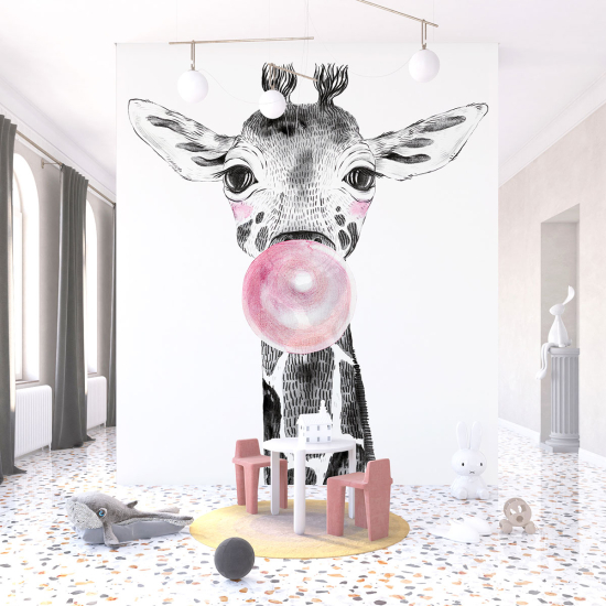 Carta da parati panoramica per bambini - Giraffa