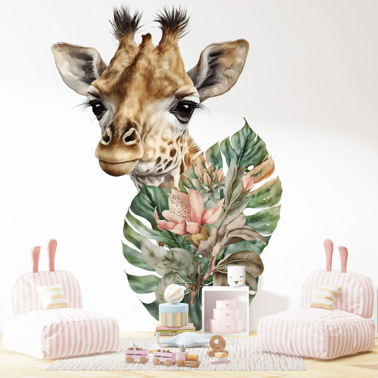 Carta da parati panoramica per bambini - Giraffa