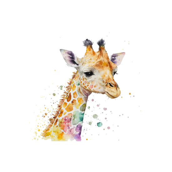 Carta da parati panoramica per bambini - Giraffa