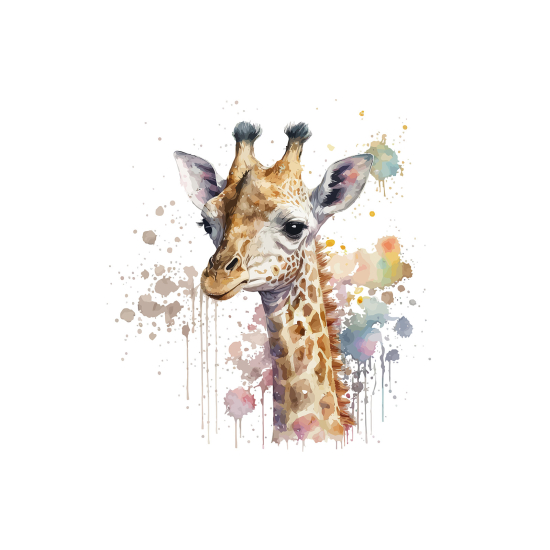 Carta da parati panoramica per bambini - Giraffa