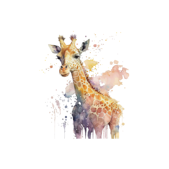 Carta da parati panoramica per bambini - Giraffa