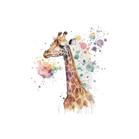 Carta da parati panoramica per bambini - Giraffa