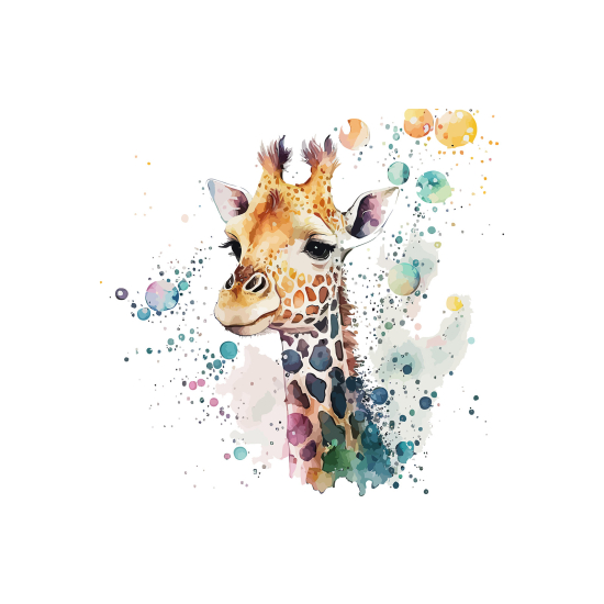 Carta da parati panoramica per bambini - Giraffa