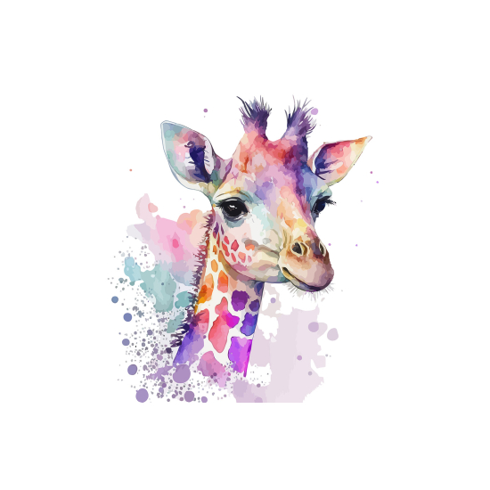 Carta da parati panoramica per bambini - Giraffa