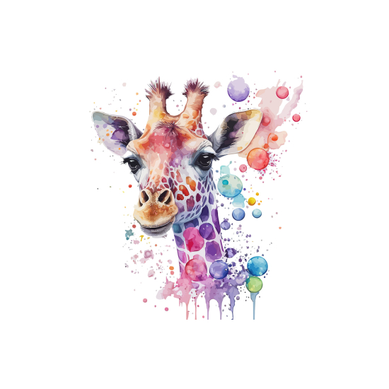 Carta da parati panoramica per bambini - Giraffa