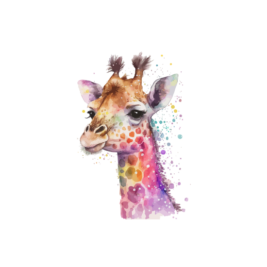 Carta da parati panoramica per bambini - Giraffa