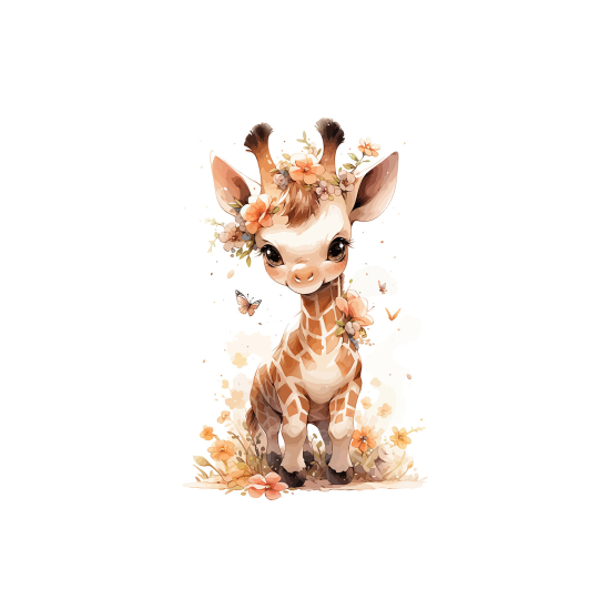 Carta da parati panoramica per bambini - Giraffa