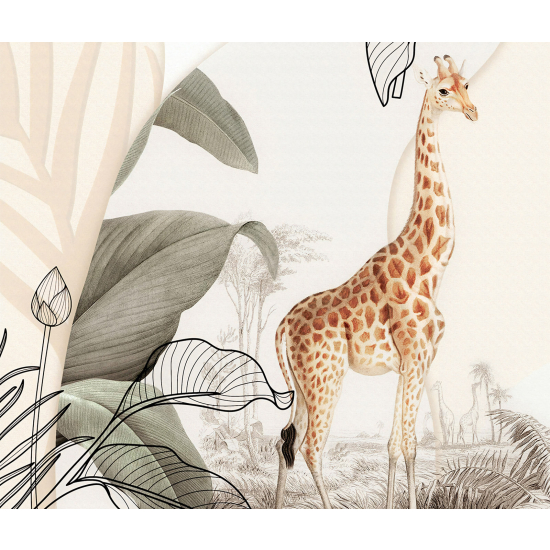 Carta da parati panoramica per bambini - Giraffa