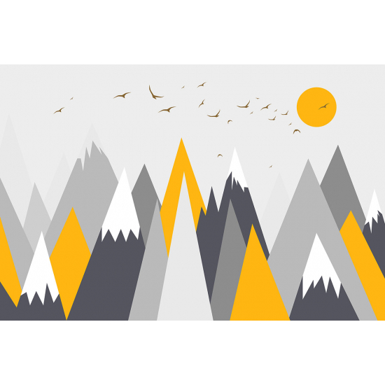 Carta da parati panoramica per bambini - Montagne