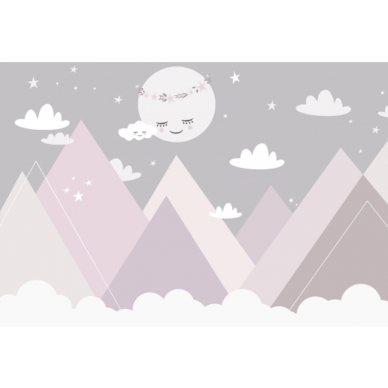 Carta da parati panoramica per bambini - Montagne