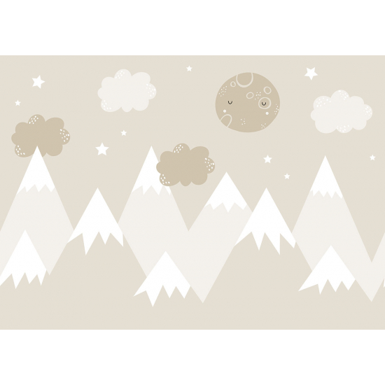 Carta da parati panoramica per bambini - Montagne