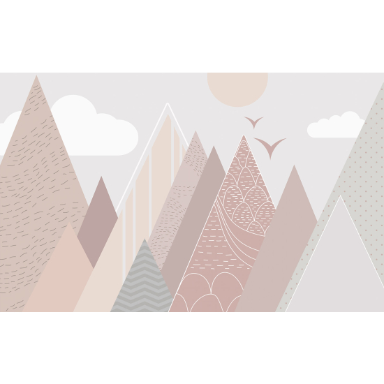 Carta da parati panoramica per bambini - Montagne