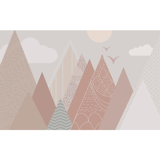 Carta da parati panoramica per bambini - Montagne Bambino