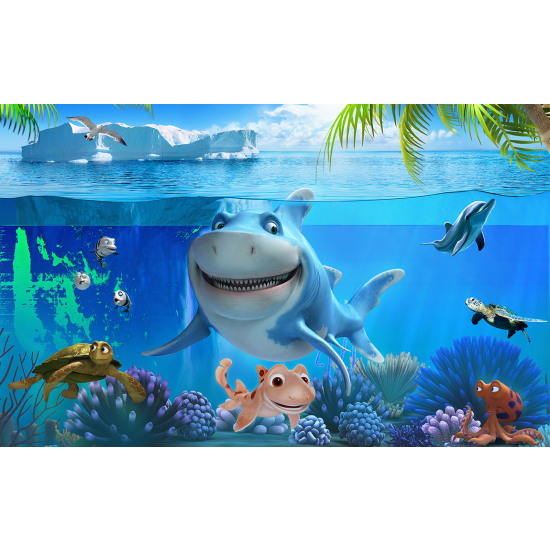 Carta da parati panoramica per bambini - Oceano
